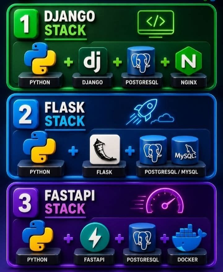 PythonDvz's tweet photo. Which Python stack is your favorite for scalable web apps?

#Python #Django #Flask #FastAPI #WebDevelopment https://t.co/u1iEIc4uod