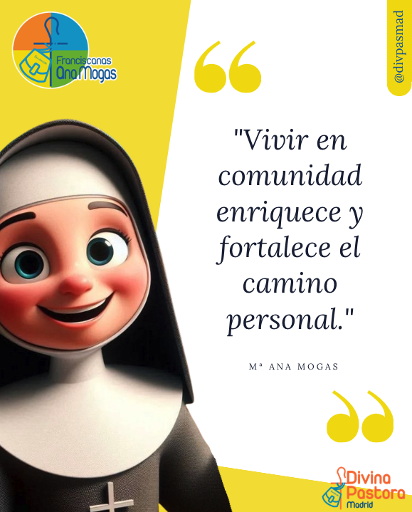 divpasmad's tweet photo. Mª Ana nos recuerda que nadie crece solo. La comunidad es espacio de apoyo, aprendizaje y crecimiento. En ella aprendemos a amar con paciencia y a caminar juntos, reconociendo que la fe se vive mejor cuando se comparte. https://t.co/A7kte00mBZ