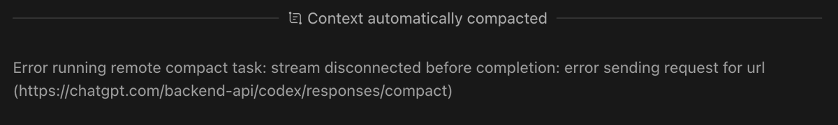 SingularitySwe's tweet photo. This issue in Codex is ruining the entire experience. It happens constantly. Sometimes you can get the thread working again by stopping it, switching models, and restarting, but it takes a lot of time.

Most of the time, you are forced to start a new thread and begin the task again. When you are working in a long thread with a lot of context, that is obviously a major problem.

This has been an issue ever since GPT-5.5 was introduced, and fixing it should be an absolute top priority for the developers. @thsottiaux @OpenAIDevs