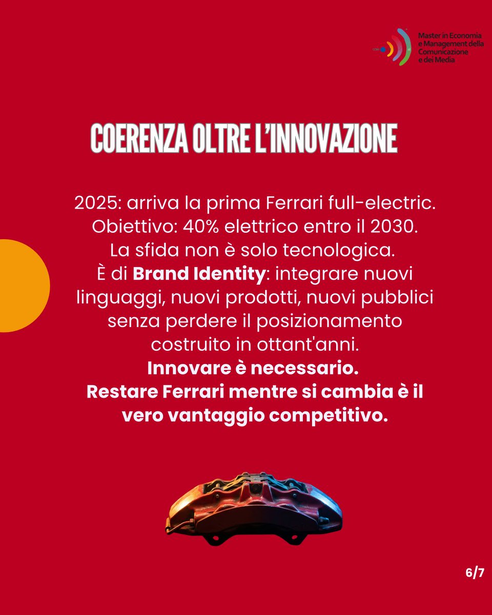 Comunica_Media's tweet photo. 🏎 𝐁𝐑𝐀𝐍𝐃 𝐒𝐓𝐎𝐑𝐘 — 𝐅𝐄𝐑𝐑𝐀𝐑𝐈 
II PARTE
💡 Dietro il mito Ferrari c'è una strategia del lusso: #valore percepito,  controllo del #brand e #identità
👀 Scorri il carosello: ti raccontiamo come #Ferrari ha costruito un mito che il mercato insegue senza mai raggiungerlo. https://t.co/pWNoDBUqfF