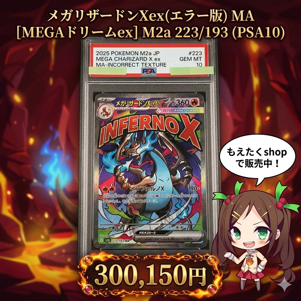 【PSA10】メガリザードンXex MA 223/193MEGAドリームex メガリザードンXex MA（223/193） [M2a] MEGAドリームex – アニメノ