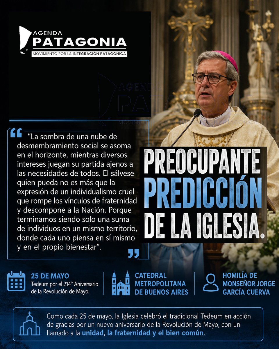 IntegrarPatagon's tweet photo. Un mensaje directo al gobierno nacional de parte de la Iglesia. https://t.co/168kypkIHL https://t.co/znqVJUAr4O