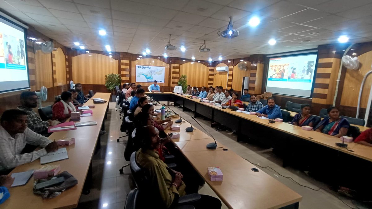 apc_program's tweet photo. On 26 May 2026, the District Level Coordination Committee (DLCC) meeting of Jharsuguda district was held, chaired by the Collector & District Magistrate, Jharsuguda, to review the progress and plans for FY 2026–27.

The meeting was attended by officials and representatives from Agriculture, Horticulture, Veterinary, Soil Conservation & Watershed Development, OLIC, OAIC, OLM, Mission Shakti district leads, APC Program Secretariat (PRADAN), representatives from partner NGOs AJKA, SEWAK and SEWA, and Board of Directors of FPCs.

Key discussions focused on strengthening departmental convergence at the women farmer level and establishment of Bio-Resource Units for promoting sustainable agricultural practices. The meeting emphasized collaborative action to strengthen women-led livelihood interventions under the APC Program.
@CMO_Odisha @SecyChief @dm_jharsuguda
@krushibibhag @Horticultureod1 @OLM_Antyoday @mission_shakti @AJKA_ODISHA @SEWA_Kolabira @SEWAKSUNDARGARH @BRLF_India @PRADAN_India