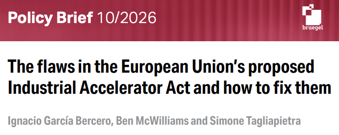 McwilliamsBen's tweet photo. A few weeks ago the European Commission proposed (after several leaks and internal debate) its "Industrial Accelerator Act".

The Act proposes rules for green industrial policy, which would effect billions of euros in annual green subsidies.

Thread on research just published /7 https://t.co/rZALBMNvu5