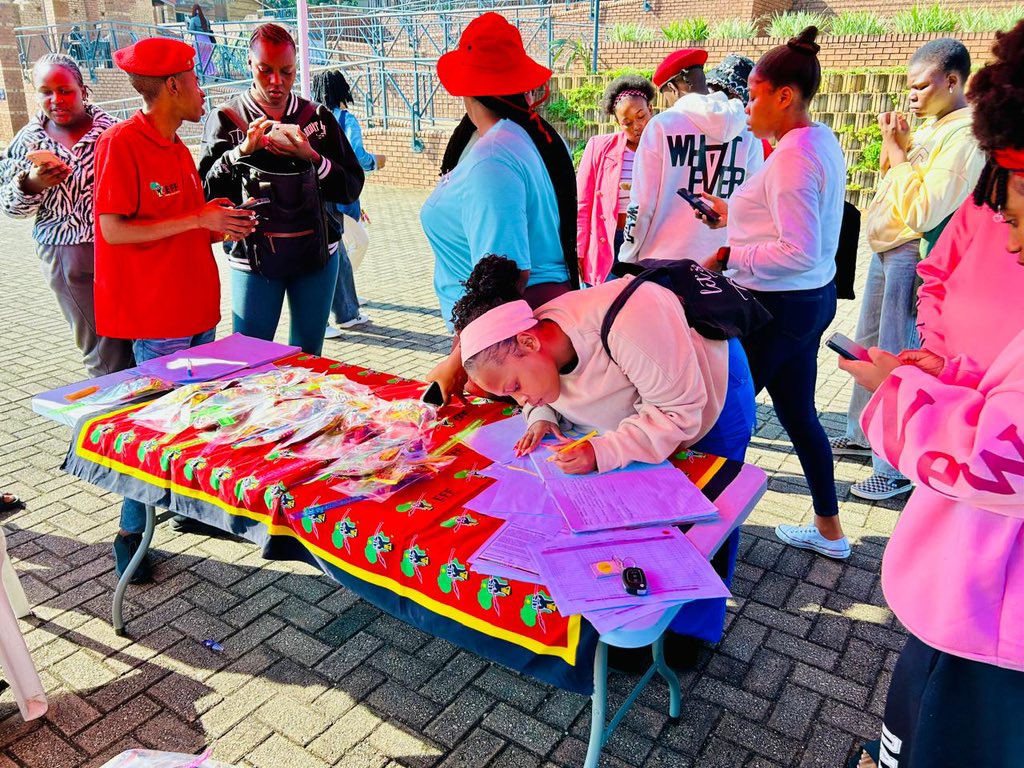 MpumalangaEff's tweet photo. ♦️Happening Now♦️

Mass Voters Registration taking place in TUT Mbombela Campus. 

Register To Vote EFF In The 2026 Local Government Elections To Be Held On The 4th of November 2026

Link: https://t.co/XjvgWU6ZdP https://t.co/pEZQtGGnxC