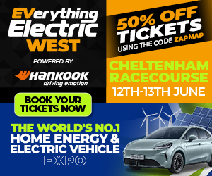 zap_map's tweet photo. Ready to go electric?⚡We’re supporting @Everyth1ngElec at all three UK shows this year, next up - Everything Electric WEST at Cheltenham Racecourse, on the 12th &amp; 13th of June.
 🎟️ Use code ZAPMAP for 50% off. Kids under 15 go free!
Book your tickets now⚡https://t.co/Dfk1MMRisV https://t.co/F2GRKWRT64