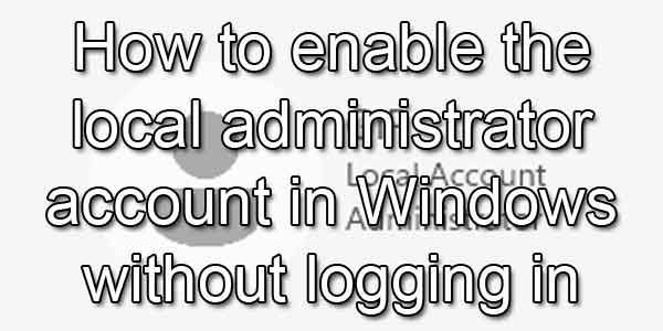 GeeksInPhoenix's tweet photo. Learn how to enable the local administrator account in Windows without logging in. Follow these simple methods to regain access and manage your system efficiently. https://t.co/E1WeFd2IJo https://t.co/v7iTpuVSCT