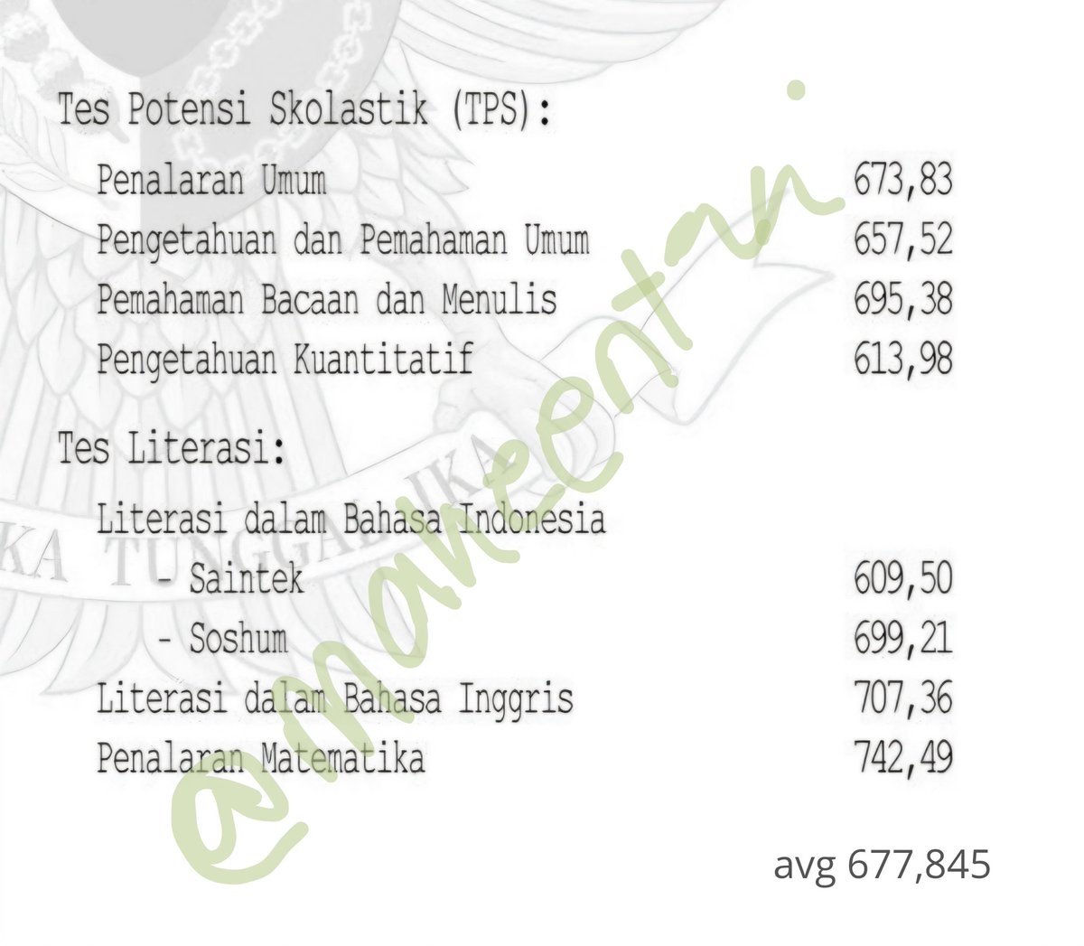 renAA²⁶ udah lolos snbt pil 1 tweet media