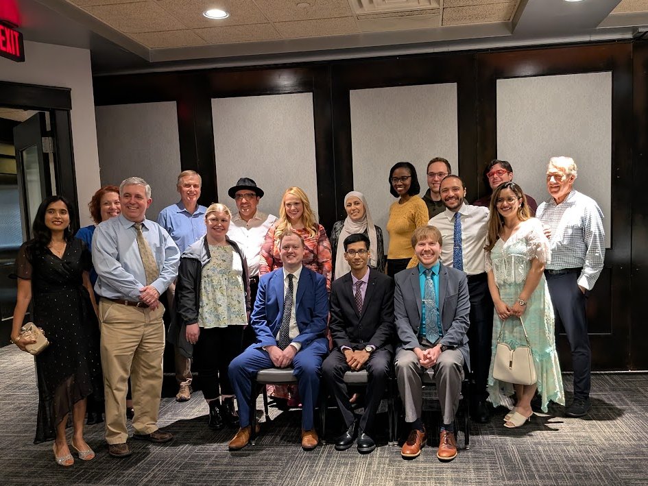 ukyendocrine's tweet photo. What a class. 💙

We had a wonderful time celebrating our graduating Endocrinology fellows — and of course, no endocrine graduation would be complete without thyroid stuffies. 🦋

Congratulations, graduates! Once UKY Endo, always UKY Endo. 💙

#Endocrinology #MedEd #Fellowship https://t.co/v36p9hxef7
