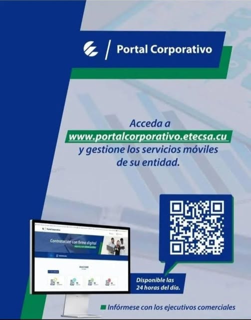 ManuelMilian9's tweet photo. 💁‍♀️A través de https://t.co/bNgmdTkvAD el sector empresarial puede optimizar sus gestiones relacionados con la telefonía móvil. 

❗️Disponible las 24 horas del día❗️
#EtecsaConCuba 🇨🇺 https://t.co/JKHtzyNWhu