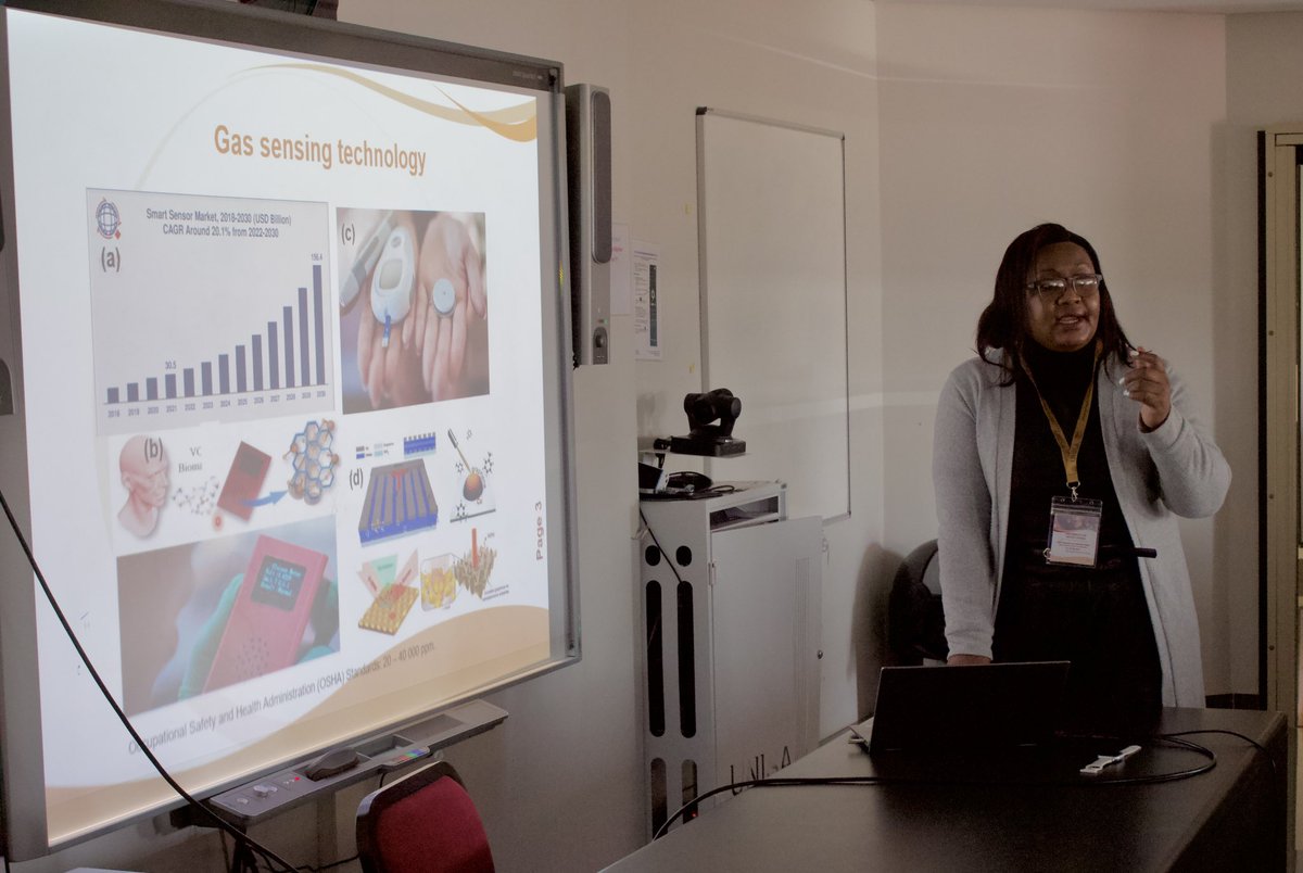 UnisaCSET's tweet photo. Currently happening, our Postdoc fellows, Dr McArthur Fundira, Dr Rapelang Motsoeneng, Dr Ismaila T. Bello and Dr Christelle Sekadjie, are presenting their research and innovation work through insightful oral presentations. Their contributions have been highly informative, thought-provoking, and a true reflection of the impactful research taking place within our college.
#UnisaCSET
#UnisaRandIWeek
#Unisa150andBeyond
