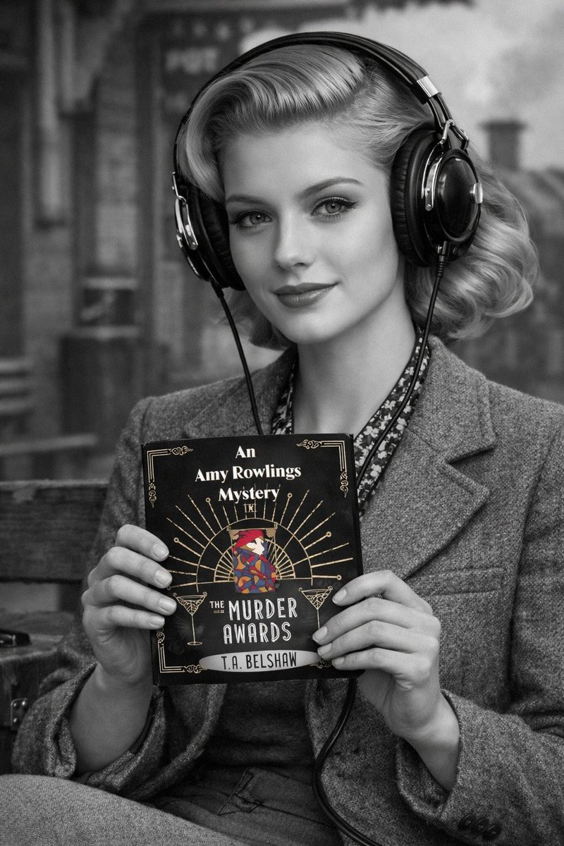 tabelshaw's tweet photo. 6 Days to go or pre-order now. Amy Rowlings Mysteries. The Murder Awards is the third book from the series  recorded by Ulverscroft and 'Isis Audio and narrated by the wonderful Stage TV and Film actress Gemma Lawrence. She really gets the Amy character
May 1939:
When Amy Rowlings and Inspector Bodkin are invited to a black-tie civic awards ceremony at the Town Hall, they expect to be met with the usual boring speeches and toe-curling sycophancy, but when the recipient of the night’s ‘Businessman Of The Year Award’, Nelson Kelly, is found stabbed to death after being called from the stage to answer the telephone, the evening begins to liven up.
Nelson’s company has just won a lucrative contract to build a new armaments factory, and many of the town’s elite, having backed a rival bidder, aren’t happy at missing out.
When the CID department at the local police station is suddenly reduced in manpower, Bodkin is told he will have to manage the murder investigation alone.
Into the breach steps young Amy Rowlings, the twenty-one-year-old with a mind every bit as sharp as her fictional hero, Hercule Poirot.
Amy, an avid crime fiction reader, movie buff and collector of American records, brings her insight and intelligence to the aid of the overstretched inspector as he attempts to find a way through the morass of lies, deception and corruption.
Once again, Amy must utilise all the investigative techniques she has learned from Agatha Christie’s famous detective to help bring a brutal killer to justice.
https://t.co/SSdEj7ycPB also in eBook for just 99p Paperback available, signed on request.
