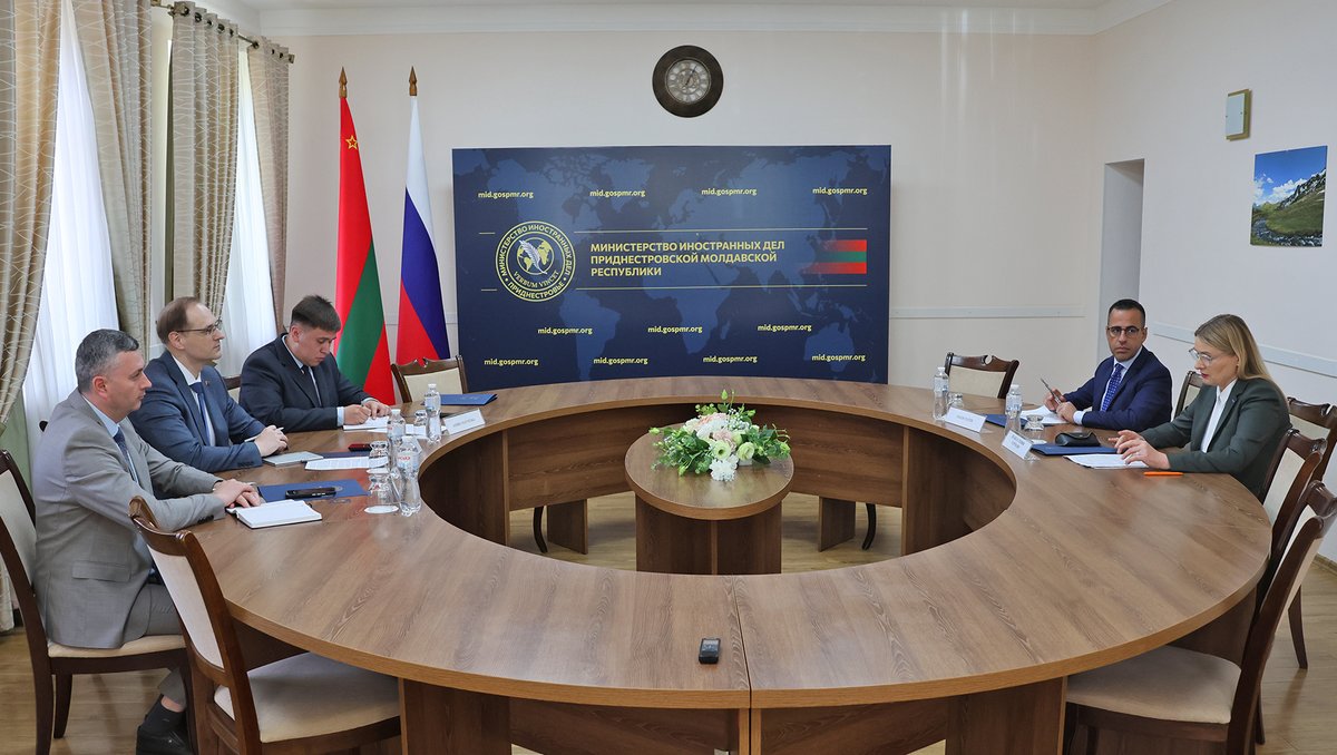 MIDPMR's tweet photo. Виталий Игнатьев принял и.о. Главы Миссии ОБСЕ в Молдове Изабелу Хартманн
https://t.co/hjuxiwPWXM https://t.co/1zat1ZE9rT