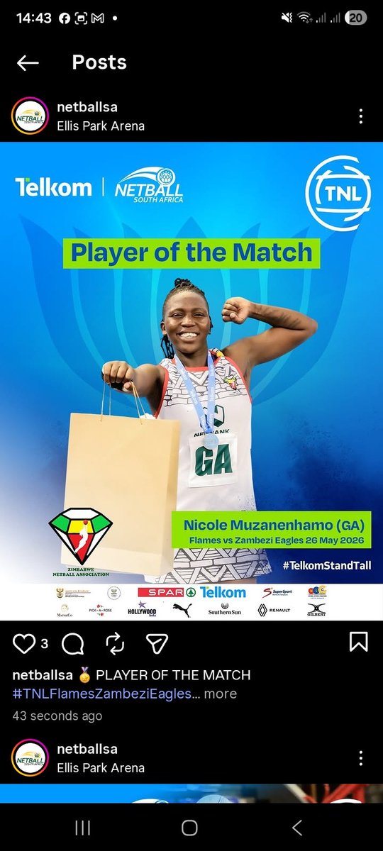 NetballZimbabwe's tweet photo. Player of the match : 🇿🇼
Nicole Muzanenamo https://t.co/gkadvHLzwO