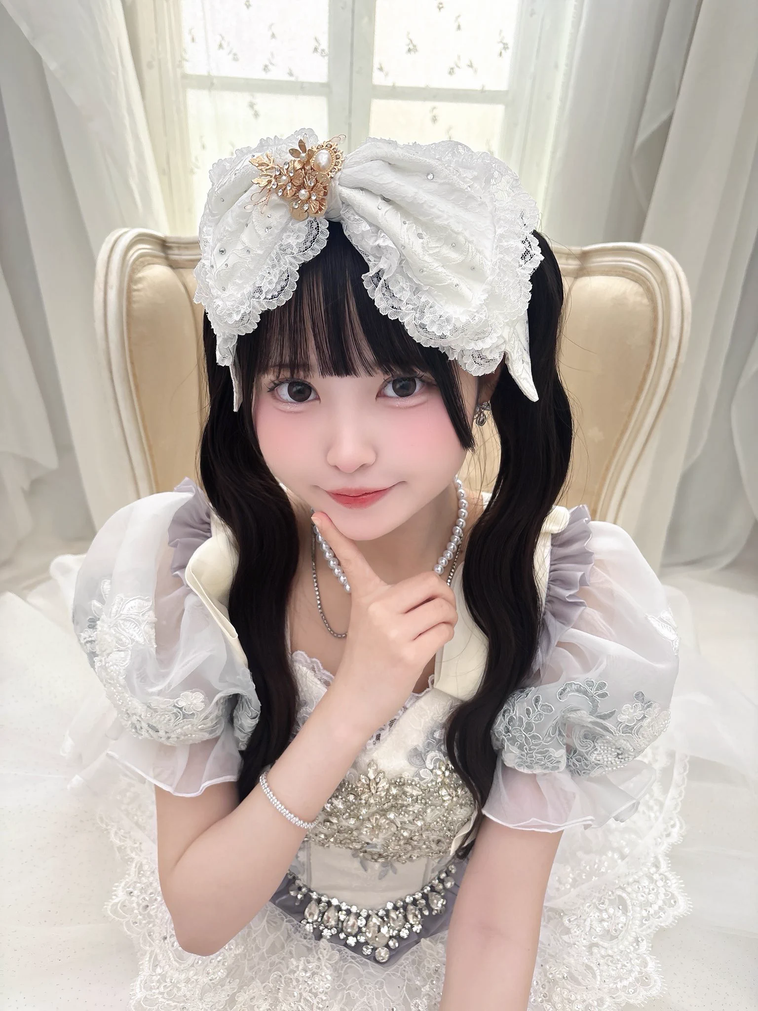 ドレスコード　結音ちゆ　実写tシャツ　推しtシャツ　白色　XXL HJP3Hz3a8AATrA3?format=webp&