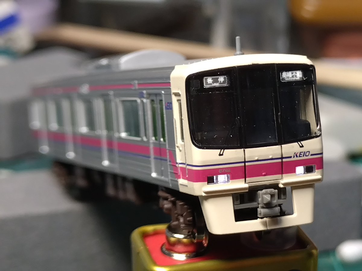 Musa_Models's tweet photo. 久々に地元の電車を 7000系の復刻がやってくるので楽しみ

↓はKATOの103系ATCアンテナを生やした図 京王車の再現にもってこいですな https://t.co/3QlBr9PCNF