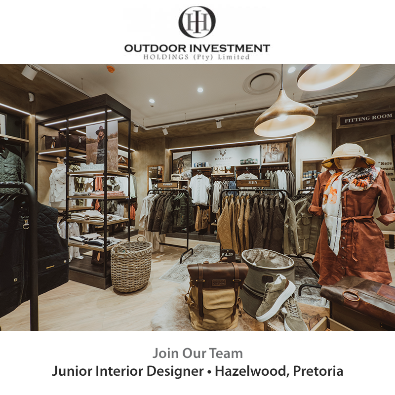 intplacements's tweet photo. 📷 Outdoor Investment Holdings • Junior Interior Designer • Hazelwood, Pretoria.
📷 Apply now: https://t.co/O7tMBShF78

@intplacements  • #outdoorinvestmentholdings • #interiordesigner • #pretoria https://t.co/6teIp31oXH