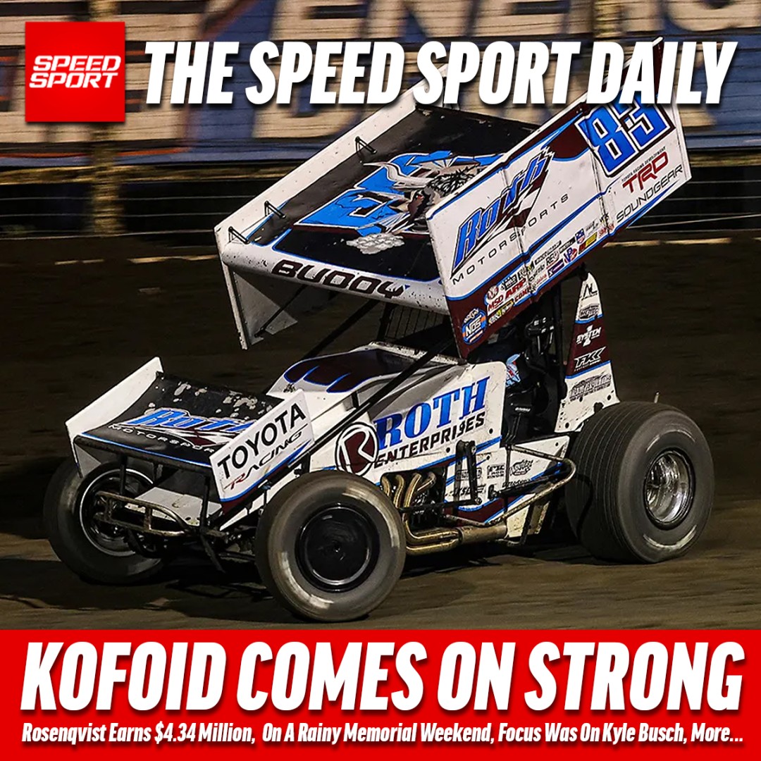 SPEEDSPORT's tweet photo. THE SPEED SPORT DAILY: Kofoid Comes On Strong For Huset’s Score, Rosenqvist Earns $4.34 Million From $30,906,400 Purse, On A Rainy Memorial Day Weekend, Focus Was On Kyle Busch, More...
#worldofoutlaws #indy500 #kylebusch #nascar #racingnews

https://t.co/JTJ88rfRPE https://t.co/h3stZQlP77