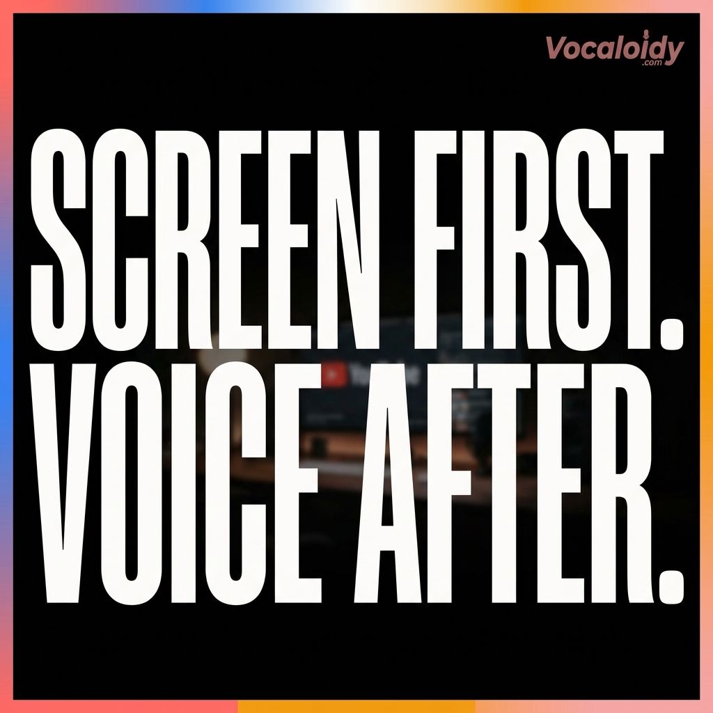 vocaloidy_com's tweet photo. You nailed the screen recording. Then opened your mouth and forgot every shortcut. 🎙️ Record the screen. Write the script. Let AI handle the voice.

#youtubeCreator #youtubeTips https://t.co/HGF6Sceyjh