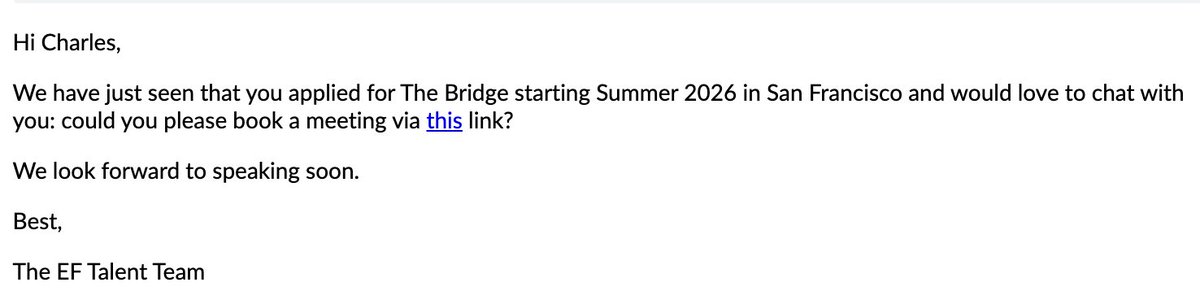 charleschayne's tweet photo. update: https://t.co/Q4ZCBJjTf4 made it to the next steps at the bridge program @join_ef . did not get in (they are EU founders only). but great team, great energy, and i recommend all my european friends to apply. now back to work https://t.co/SwG19GXySG