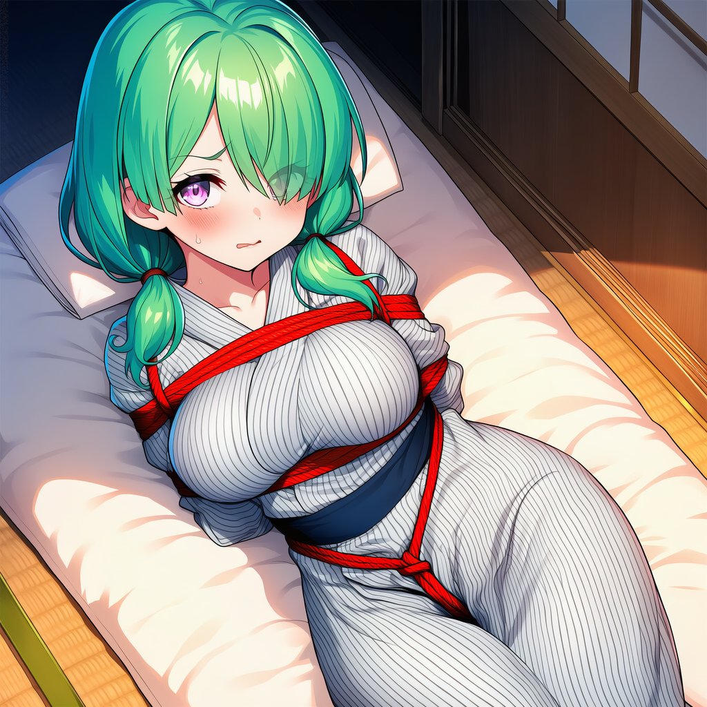 bdsmcreator's tweet photo. 浴衣緊縛
#AIイラスト #Aiart #NobelAI #緊縛 https://t.co/EWtAPjeLm8