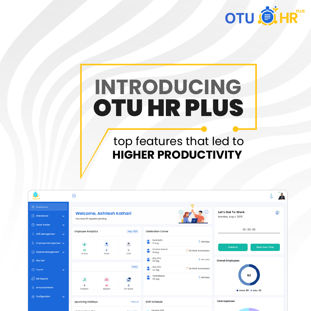 OTUINDIA21's tweet photo. From attendance to payroll — manage everything in one place with OTU HR Plus. https://t.co/CLmmsZBDqP
