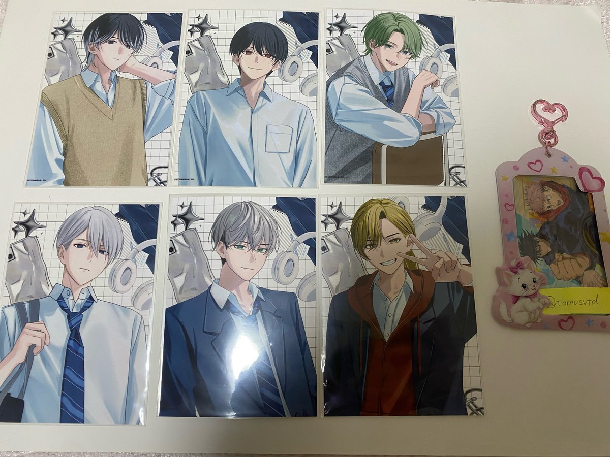 tomosvtd's tweet photo. 【交換】ハンドレッドノート　ハンドレ　ファミマ　ブロマイド　L判

【譲】右手　天命　霧　恵吾　杖道　瑠衣

【求】健三
　　権兵衛
　　誠一
　　
都内手渡し

健三決まり次第他2人

お気軽にお声掛けください https://t.co/EZ3OZ22UyZ