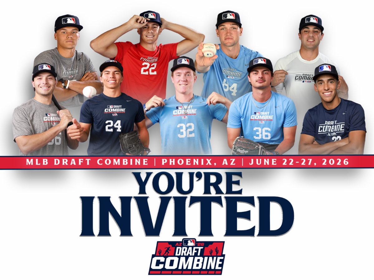 SmylesRoss's tweet photo. I’m honored to be invited to the 2026 MLB Draft Combine! #Agame @MLBDevelops https://t.co/CalcJMNlKo