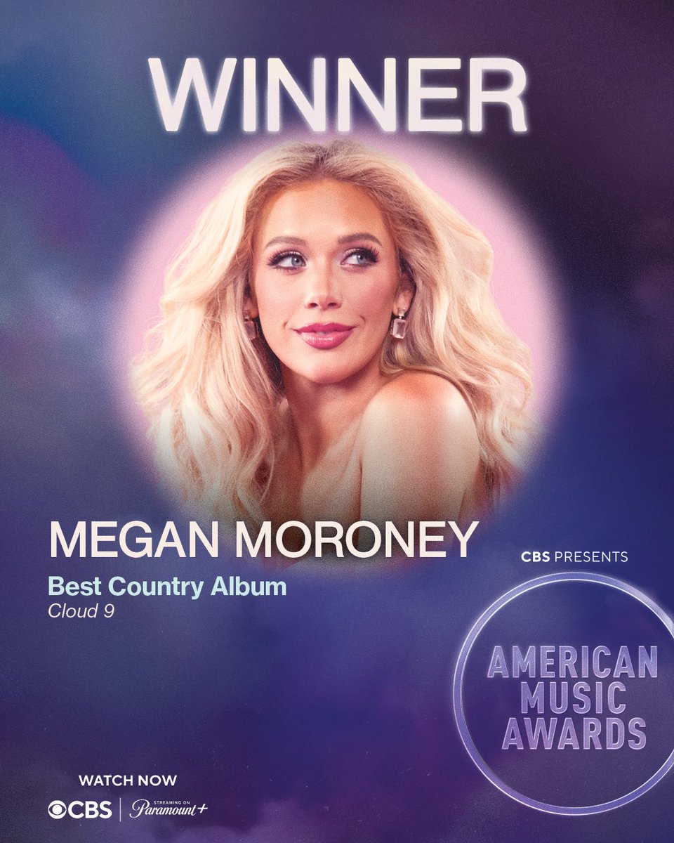 SonyMusicIre's tweet photo. We're on #Cloud9 with this one @_megmoroney  ☁️🩷
@AMAs #AMAs50 #meganmoroney #country https://t.co/Bl7qI3l6ce