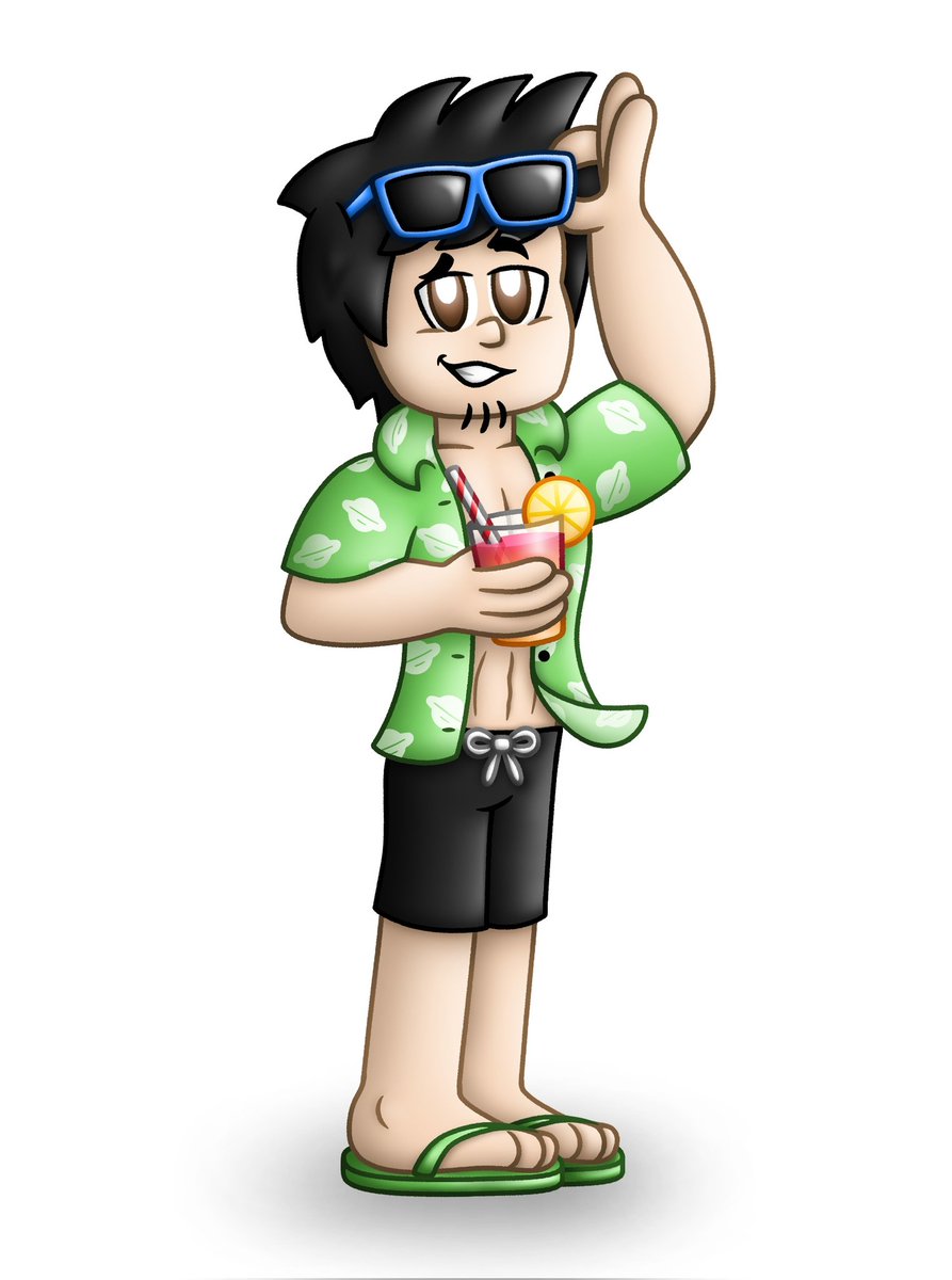 ncartstuff's tweet photo. This dude LOVES his Hawaiian shirts and green flip flops https://t.co/258z9xrfJO