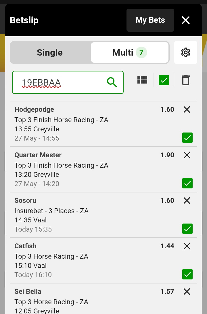 secretstaker1's tweet photo. Vaal x Greyville Polytrack 🇿🇦🐎 
Today into tomorrow bet 

19EBBAA

CUT &amp;OR EDIT 🗡️
RETWEET 👇🏽 https://t.co/5N8LV1qOve