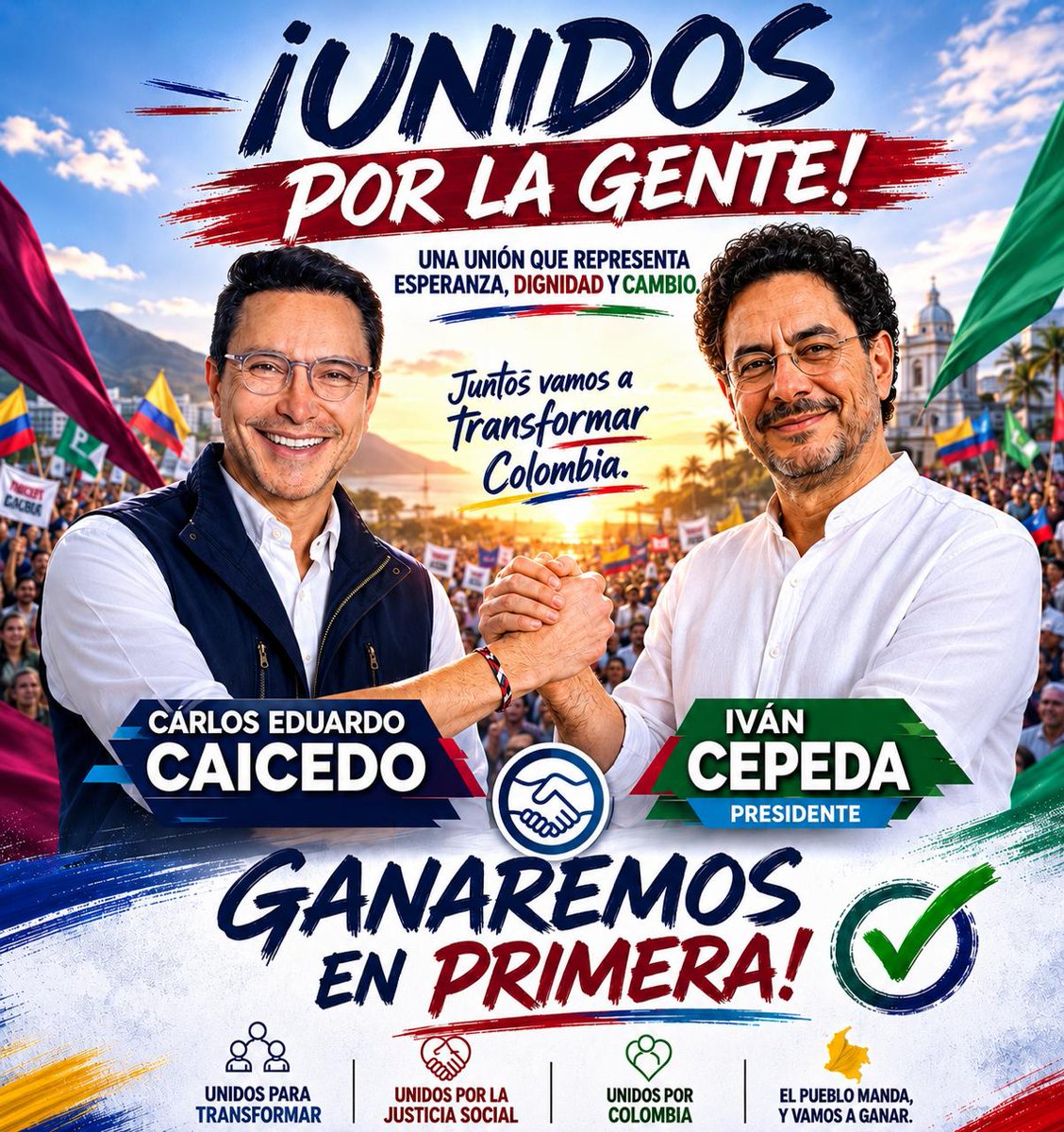 ArmandoSalasO's tweet photo. No podemos permitir que la ultraderecha recupere el poder que  tuvo por más de  200 años, Carlos Caicedo con mucha humildad aceptó la invitación de Iván Cepeda y se unió a su campaña.  Ganaremos en Primera con Cepeda
#CaicedoYCepedaPorColombia 
#CaicedoYCepedaPorColombia https://t.co/IEUiOuDLM0