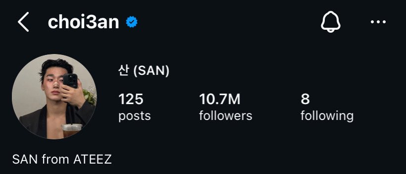 yunwoococo's tweet photo. san changed his bio from “ateez of san” to “san from ateez” https://t.co/8wCv3GIlbQ