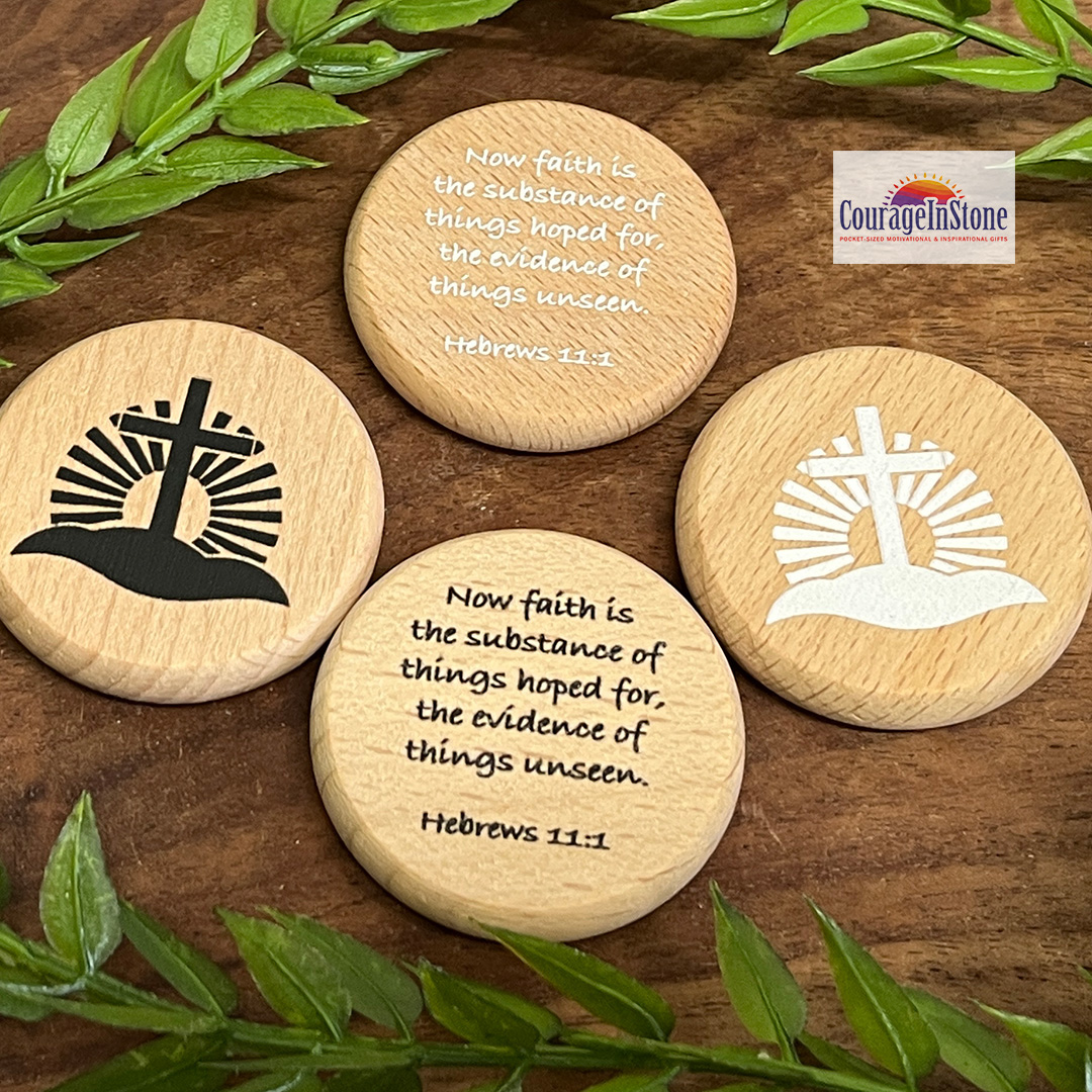 CourageInStone's tweet photo. Now faith is the substance... ✝️  Link in bio or https://t.co/qUgq6om2fH to purchase. https://t.co/EeBAOugfK8