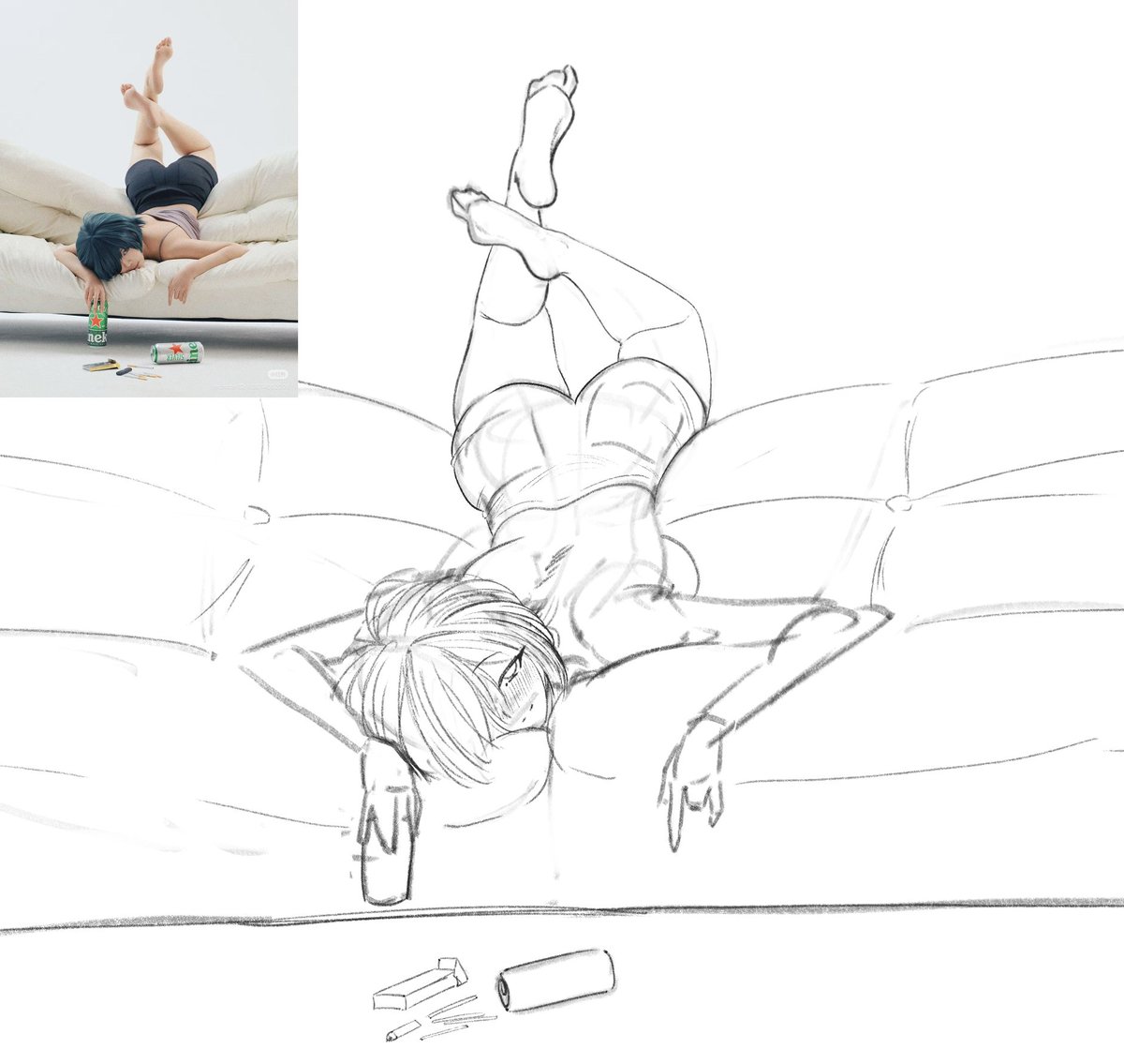 DueMaterial's tweet photo. Pose practice https://t.co/pY1U9tawip