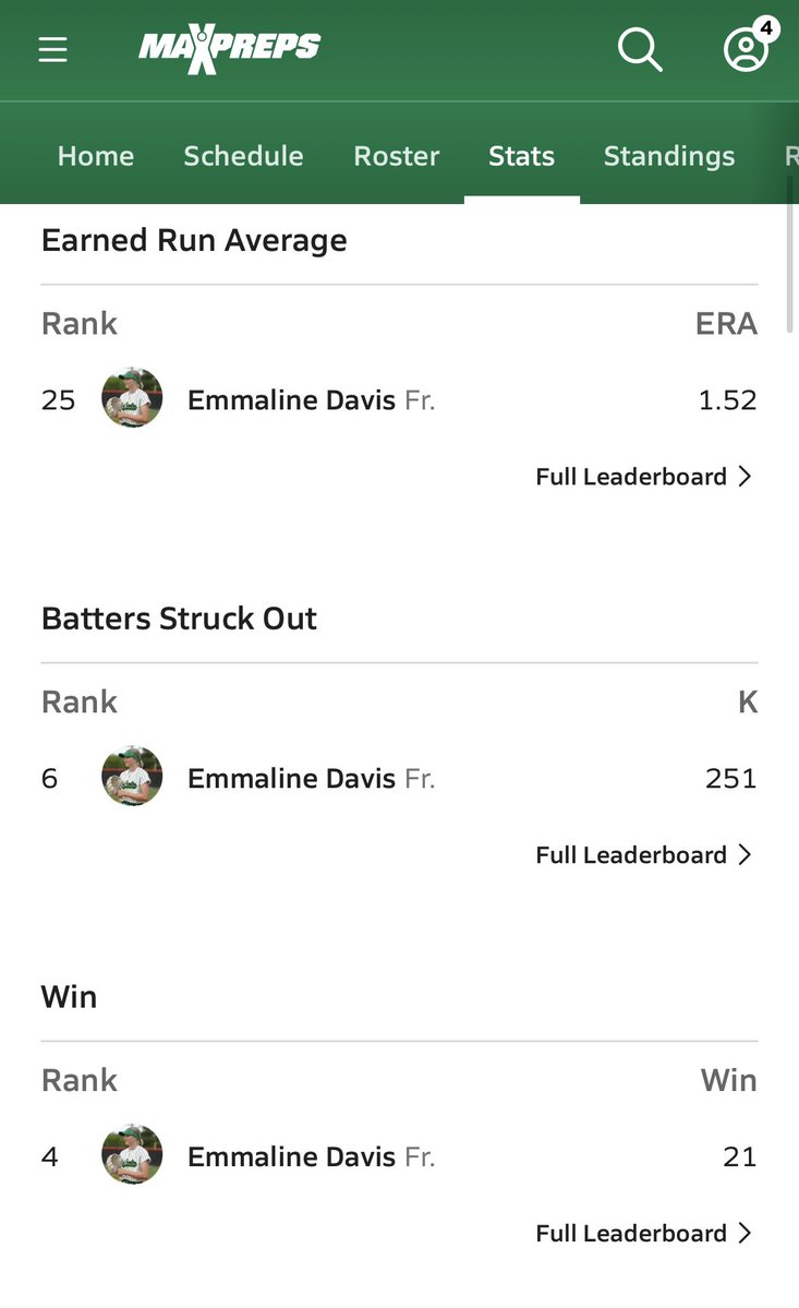 Emmaline Davis (2029 LHP) tweet media