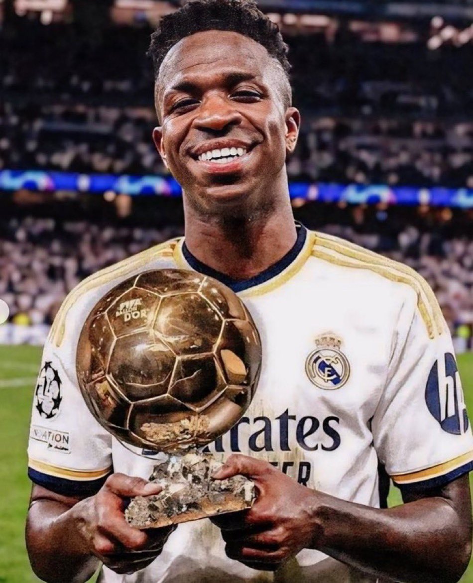 oboo_emma_'s tweet photo. 🚨💣JUST IN: Enrique Riquelme has reportedly stated that if he becomes the president of Real Madrid,he’ll do everything possible to help ensure the Ballon d’Or is awarded to Vinícius Júnior instead of Rodri.

He insists that the Brazilian winger was “cheated” in the voting process and deserves stronger support from voters. @bigg_cobby