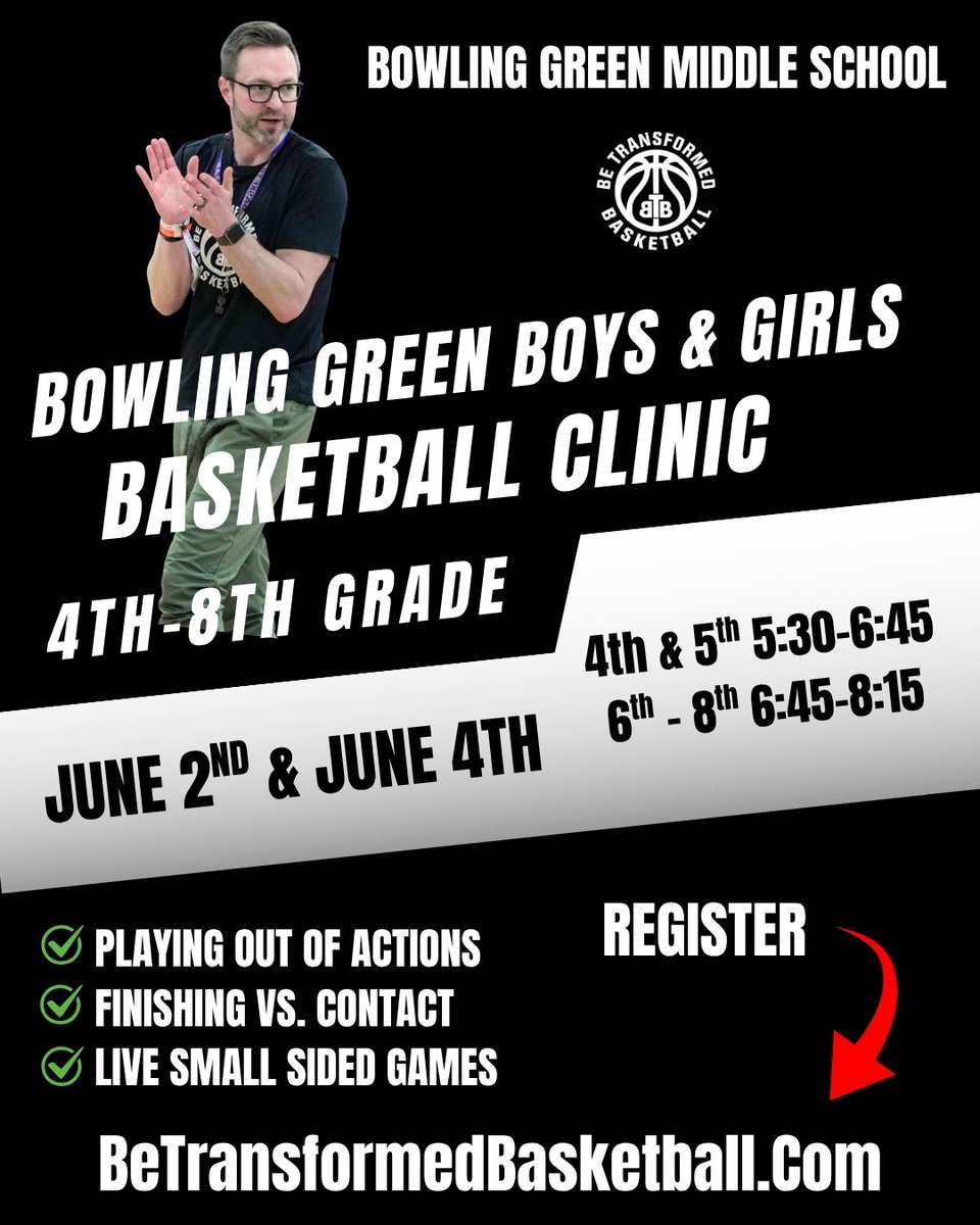 BeTransformedB1's tweet photo. Bowling Green Training Camps are one week away, sign up at: https://t.co/qYnj2c7OCg https://t.co/3hVcH4pgkt