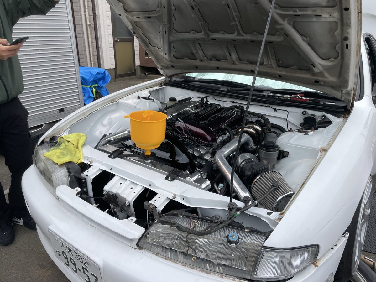 basecCoHvAeLr's tweet photo. 色々付けてウキウキでクーラント入れたらエンジンかからなくて草
インジェクター死疑惑だけどなんで先週はかかってたんだよ https://t.co/ZA0XTUer71