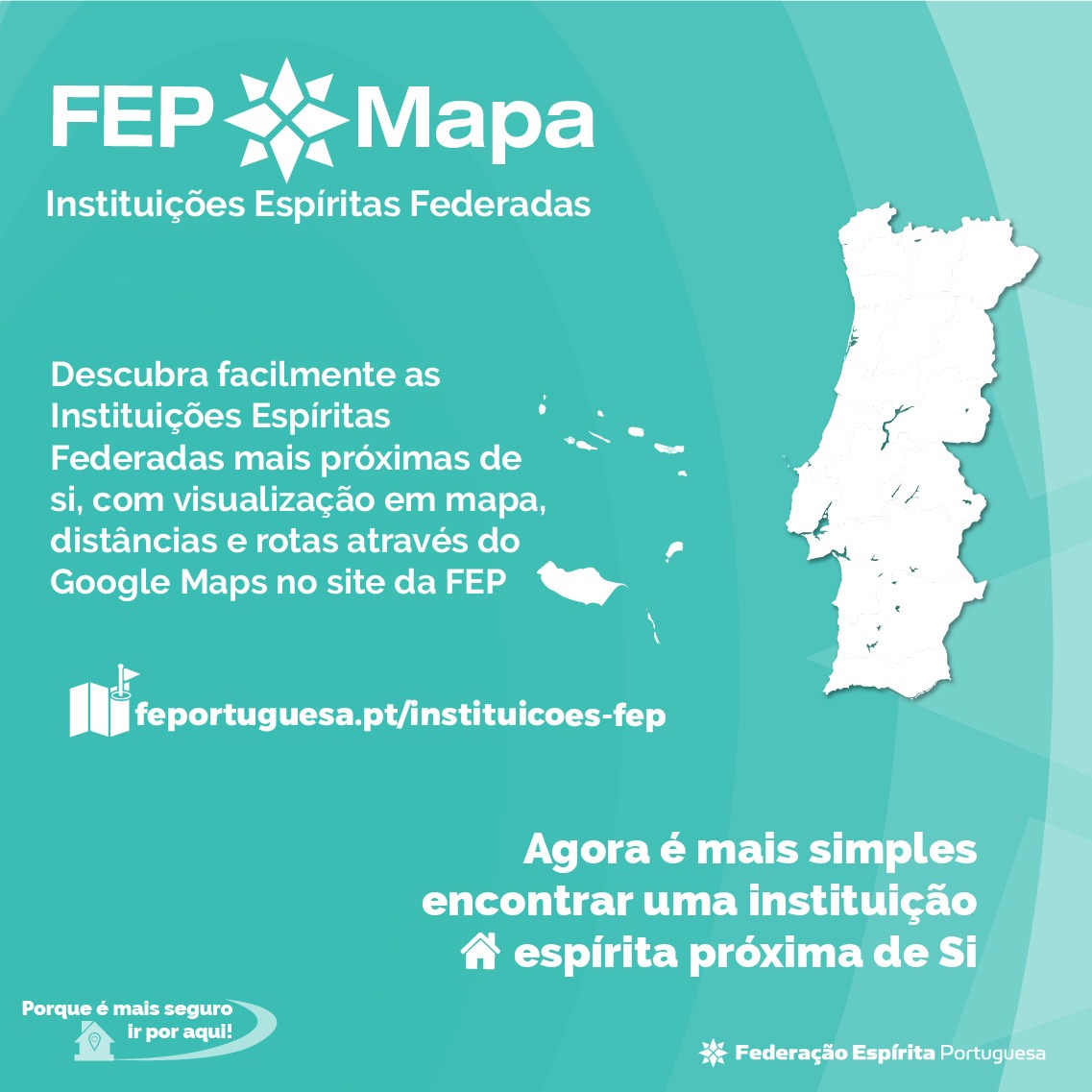 CSocialFEP's tweet photo. 🌍 A FEP mais perto de si.
No ano em que celebramos 100 anos de história, nasce uma nova ferramenta ao serviço do Movimento Espírita Português: o Mapa Interativo das Instituições Espíritas Federadas.
📍 Descubra o novo mapa em: https://t.co/nERdFjMHYP
#FEP #Espiritismo https://t.co/2JMUMQOaBm