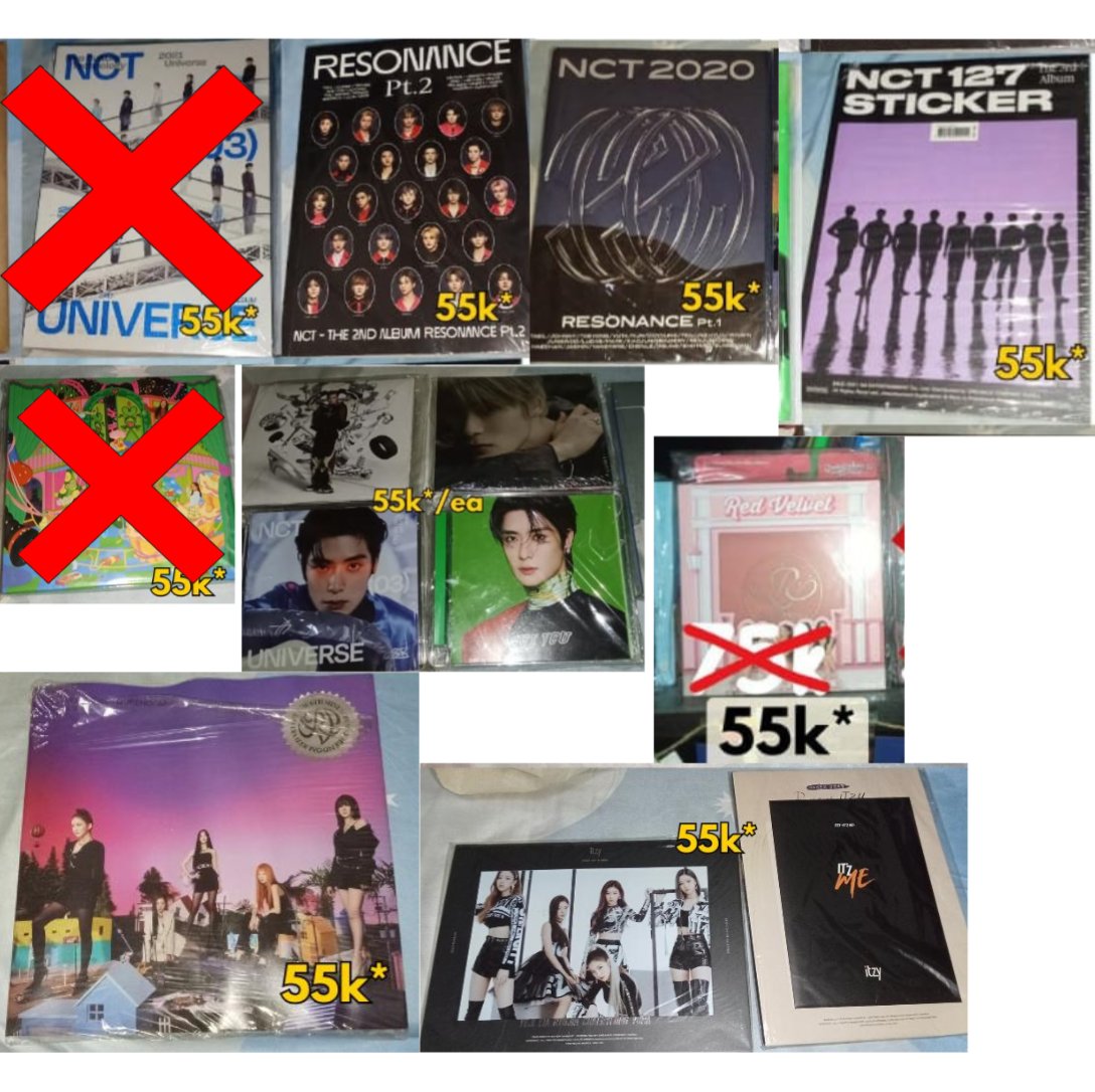 jjsstep's tweet photo. Wts album only
Update terbaru yang masih avail. 
Bisa 🍊
No packing❌
Price tertera
Yg ada * nya itu include printilan
📍Surabaya

Nct 127 Dream SMCU Got7 Red velvet Itzy Jaehyun https://t.co/fFKAIGnWOz