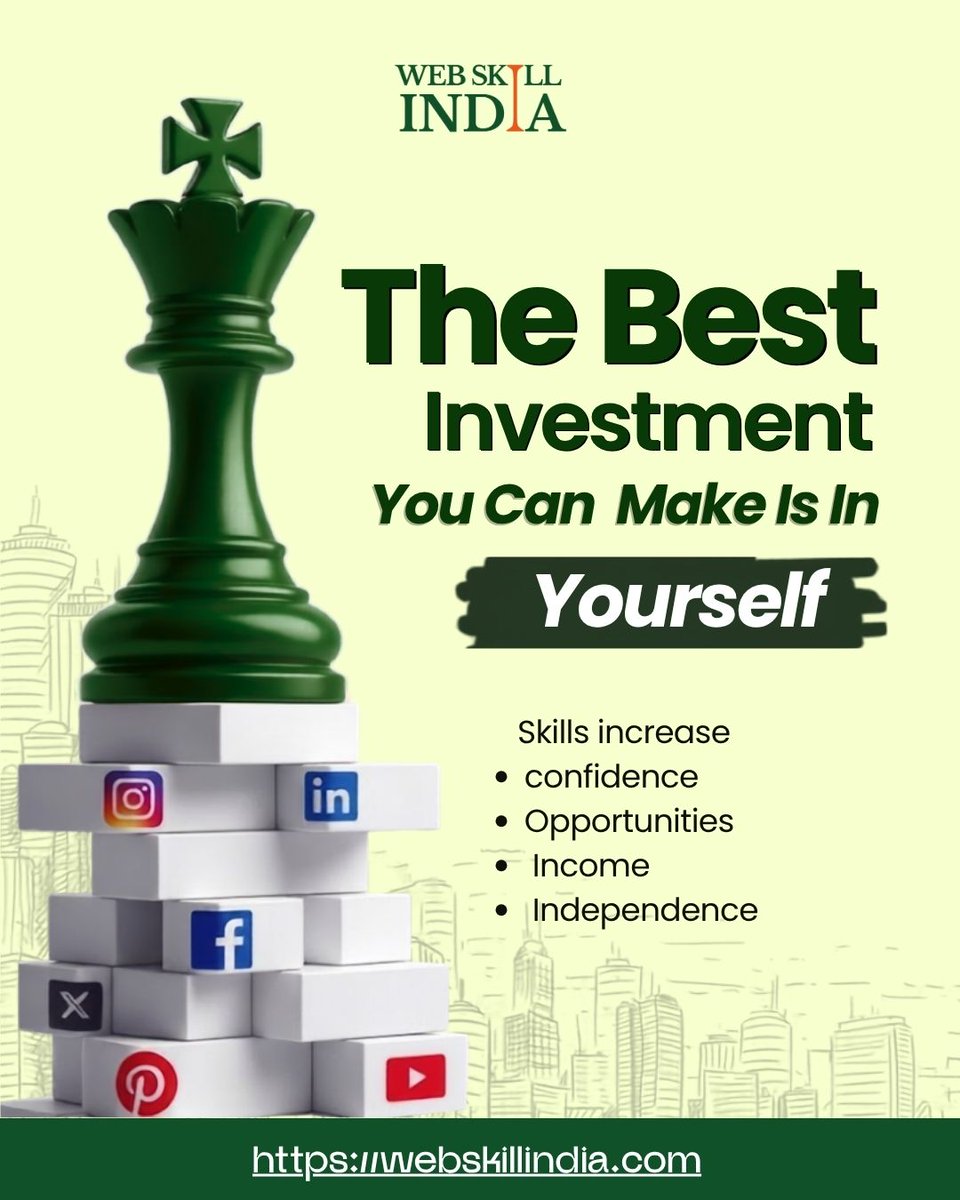 webskillindia's tweet photo. Phones get outdated. Trends change.

But valuable skills stay with you forever.

What you learn today can change your tomorrow. 

Start building your future with WebSkill India. 

#SkillDevelopment #FutureReady #CareerGoals #WebSkillIndia #GrowthMindset https://t.co/0soOQfGaYb