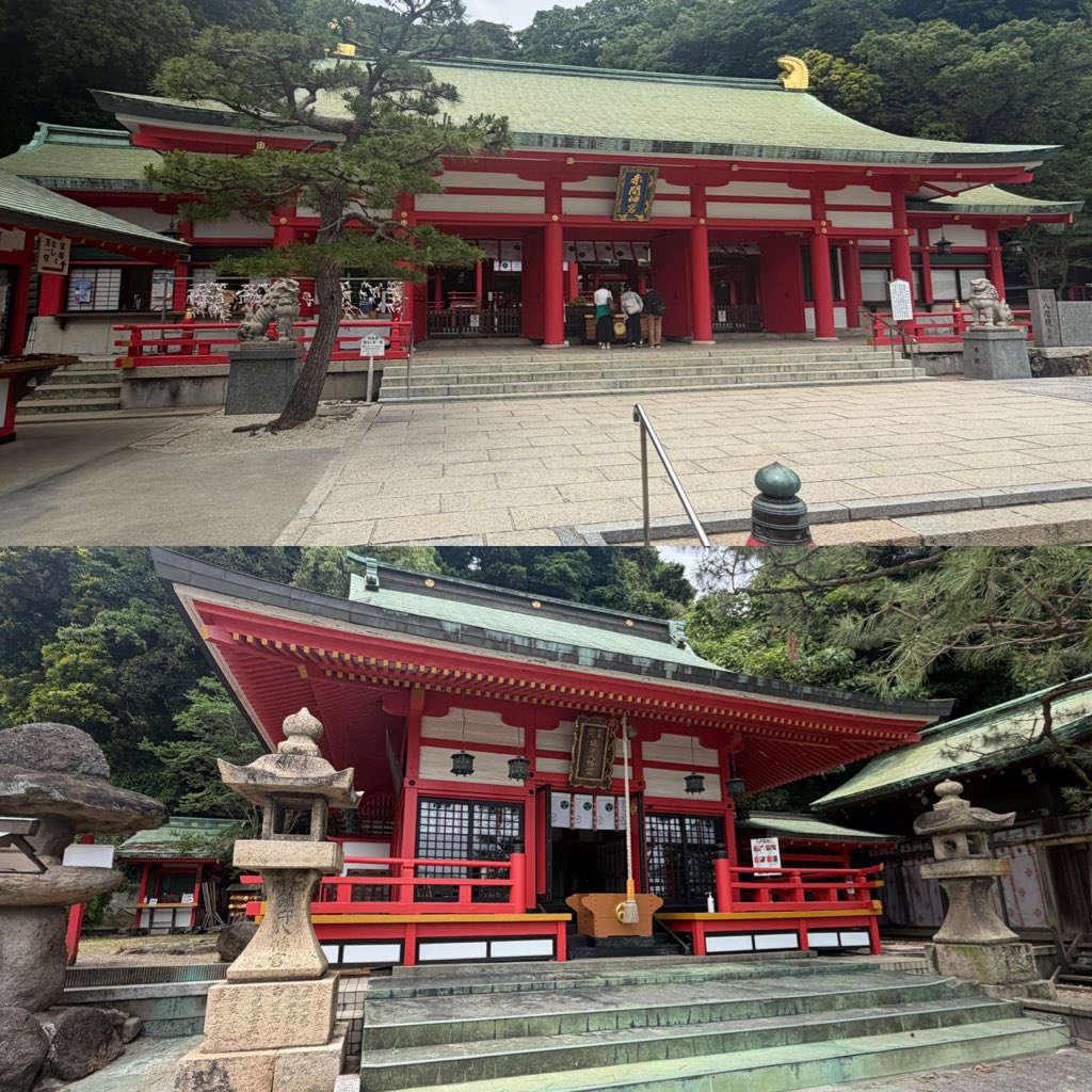 atu0624's tweet photo. 今回の新幹線旅行は本州の最西端と行っても過言ではない、山口県下関にきました🚄

観光地に関しては、フェリーで巌流島に渡って武��小次郎の像や赤間神宮めちゃカッコイイし、何より空気や海が綺麗でとても過ごしやすい場所✌️
#山口観光　#唐戸市場　#巌流島　#赤間神宮　#新下関駅　#山陽新幹線 https://t.co/m4dMNBorqA