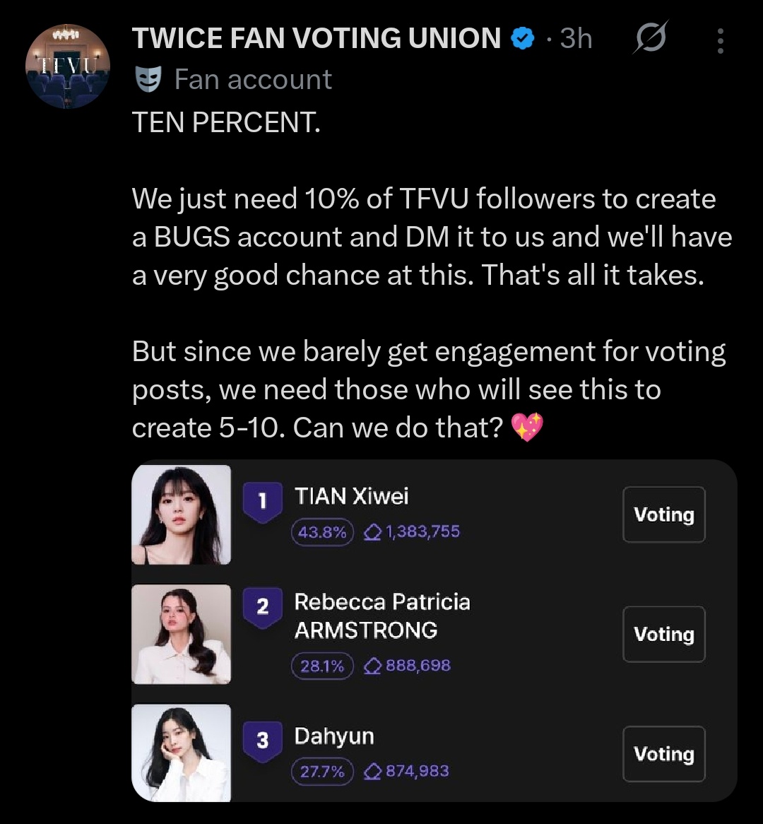 oncebase's tweet photo. [ob] ONCE!! TFVU butuh akun bugs aktif!! Tolong bantu buat akun yg banyak dan kirim lewat dm mereka ya beserta password nya!! https://t.co/cf4vNZ2wrK