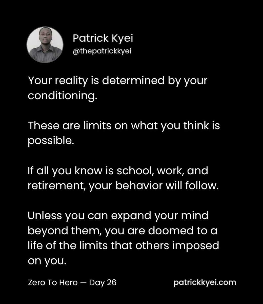 thepatrickkyei's tweet photo. Most people are walking distractions.

Their identity distracts them from truth. https://t.co/qfabIqrFv5