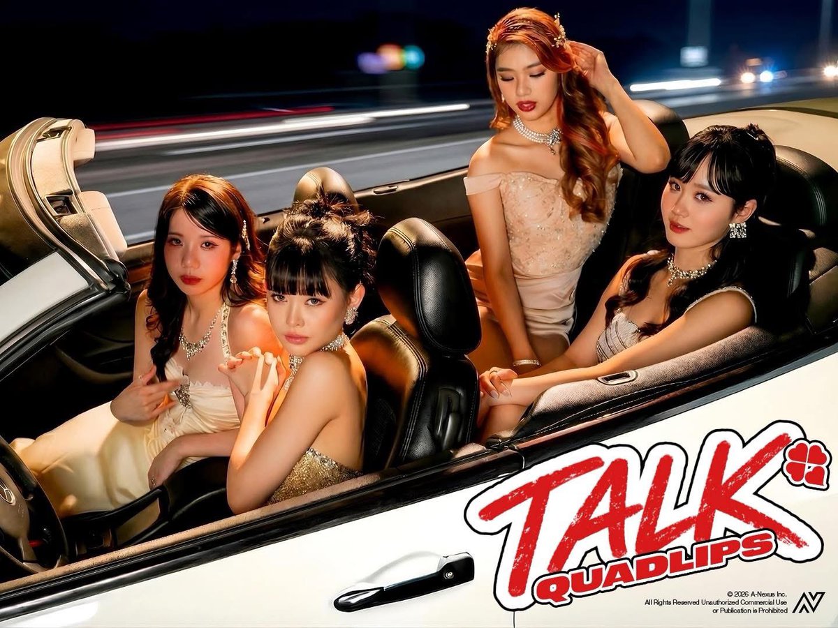 HallOfFameFB's tweet photo. (🍀) Quadlips New Single 'Talk' Group Teaser #1 

รูป Group Teaser #1 ของเพลง Talk เพลงใหม่ Quadlips ปล่อยมาแล้วนะคะ 

Official MV Release on 11.06.2026 

#FameQUADLIPS
#QUADLIPS https://t.co/wMoGoQzbji