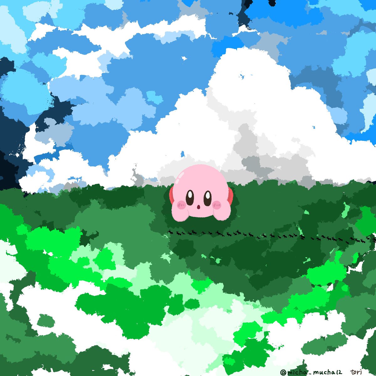micha_mucha12's tweet photo. じーーーーーっ👀✨🐜

#カービィ #カービィイラスト #kirby #fanart https://t.co/rV260BO5Nz