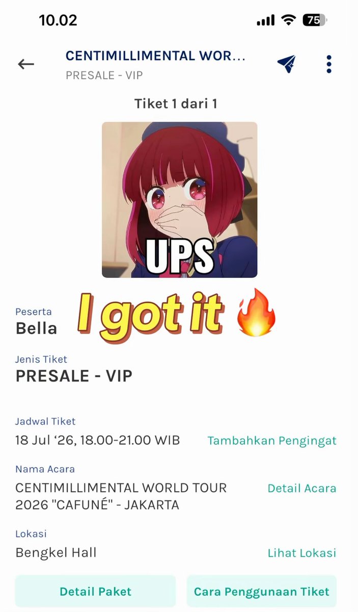 ariuchan_'s tweet photo. see youu guys✨ gak sabar menggalau bareng centimillimental huaaaa! 

 #CENTIMILLIMENTALInJakarta https://t.co/GqToewIDiN
