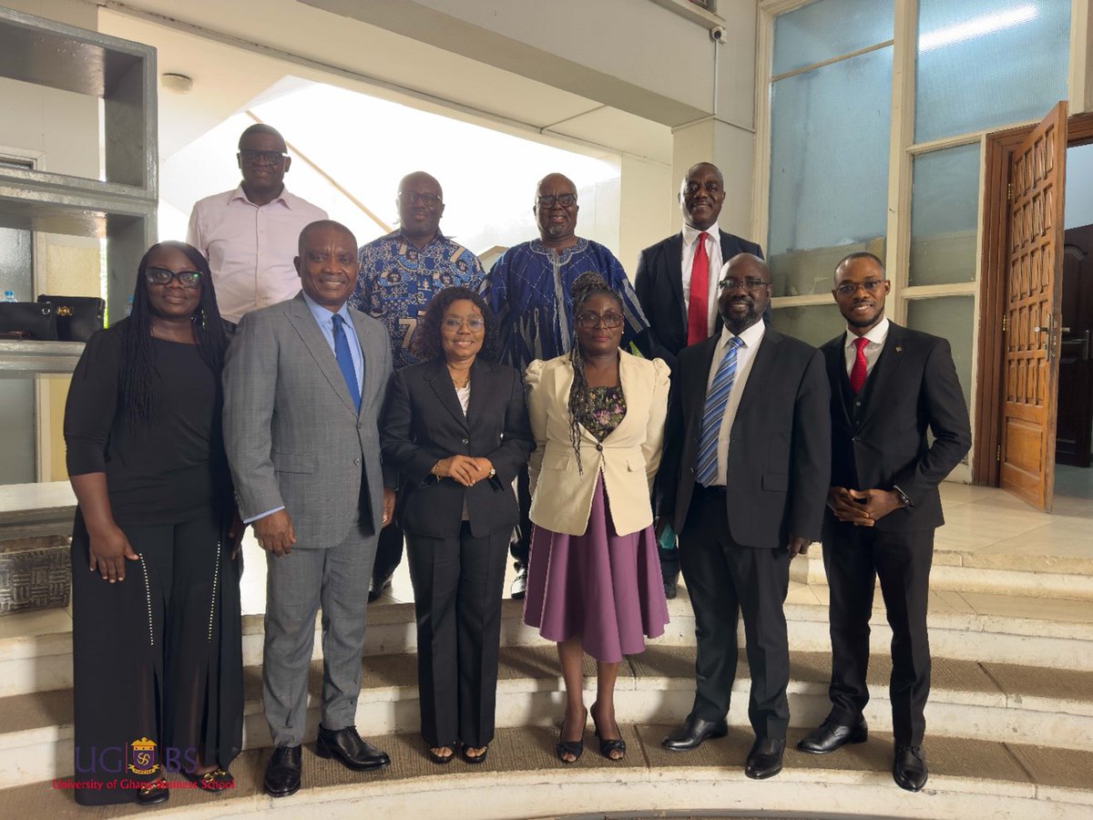 ugbsofficial's tweet photo. UGBS Endowment Fund Board of Trustees marked a significant leadership transition on 29th April 2026, as Mrs. Frances Adu-Mante officially handed over the chairmanship of the Board to Mr. Daniel Asiedu.

🔗 Read more: https://t.co/5NgoFMIHYP https://t.co/gqWjniySGV