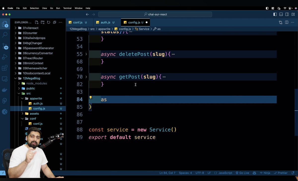DevDivyaraj's tweet photo. Setting up database collections and storage handling with Appwrite. 

Built clean async wrappers for blog CRUD actions, asset uploads, and custom indexed queries using Query. Equal to isolate backend logic from frontend views.

@Hiteshdotcom  @ChaiCodeHQ  #chaicode https://t.co/0KGUShF278